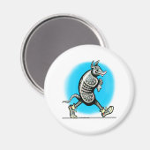 Walking Dillo Magnet (Vorderseite/Rückseite)