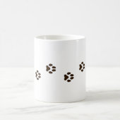 Walking Dog Paw Prints Canine Tracks Kaffeetasse (Mittel)
