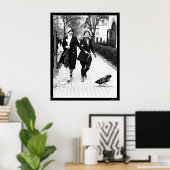 Walking Ducks in Washington, DC 1926 Poster (Heimbüro)