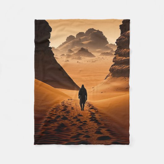 Walking Dune Fleece Blanket (Vorderseite)
