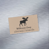 Walking Elche Silhouette | Wildtiere Magnetische Visitenkarte (Beispiel)