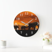 Walking Elefanten Akrylic Wall Clock Große Wanduhr (Zuhause)
