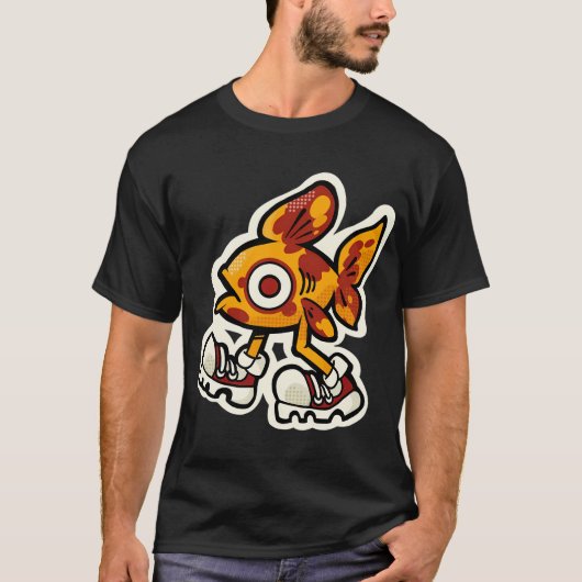 Walking Fish - gehender Fisch  T-Shirt (Vorderseite)