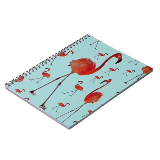 Walking Flamingoes Notizblock (Linke Seite)