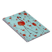 Walking Flamingoes Notizblock (Rechte Seite)