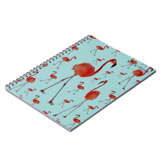 Walking Flamingoes Notizblock (Linke Seite)