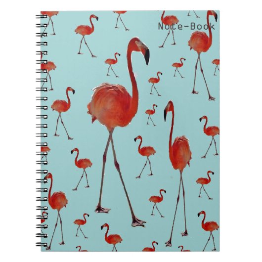 Walking Flamingoes Notizblock (Vorderseite)