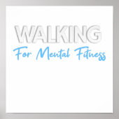walking for mental fitness poster (Vorne)
