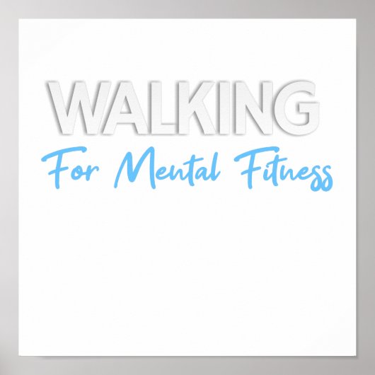 walking for mental fitness poster (Vorne)