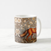 Walking Fox, inspiriert von William Morris Kaffeetasse (VorderseiteRechts)