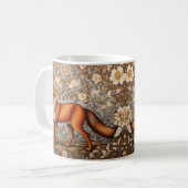 Walking Fox, inspiriert von William Morris Kaffeetasse (Vorderseite Links)