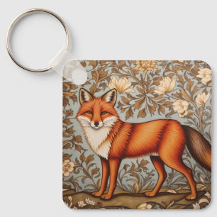 Walking Fox William Morris Inspiriert Schlüsselanhänger