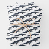 Walking Gator Wrapping Paper Sheets Geschenkpapier Set (Beispiel)