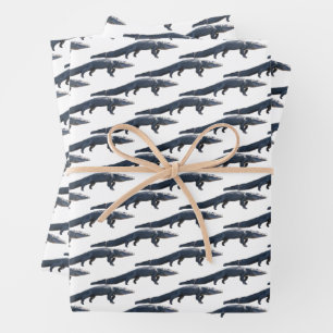 Walking Gator Wrapping Paper Sheets Geschenkpapier Set