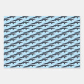 Walking Gator Wrapping Paper Sheets Geschenkpapier Set (Vorderseite 2)