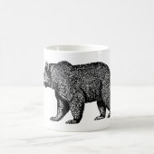 Walking Grizzly Bear Coffee Tasse (Mittel)