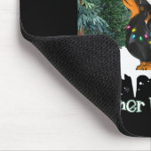 Walking In A Wiener Wonderland Dachshund Mousepad (Ecke)
