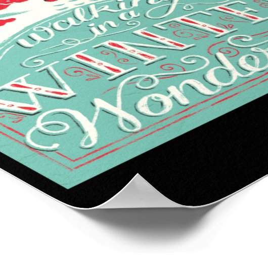 Walking In A Winter Wonderland  Poster (Ecke)