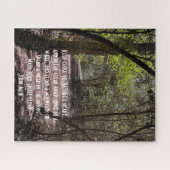 Walking in den Wäldern; Naturziffer von John Muir Puzzle (Horizontal)