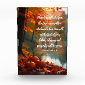 Walking in Grace: Autumn Family Scripture Fotoblock (Vorderseite)