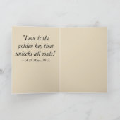 Walking-in-sunshine-Paar Karte (Innenseite)