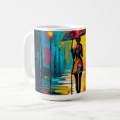 Walking in the city: A Woman's Meditation Kaffeetasse (Vorderseite Links)