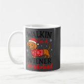 Walking In Weiner Wonderland Mini Dachshund Christ Kaffeetasse (Links)