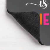 Walking Is My Therapy Funny Walking Quote Men Wome Mousepad (Ecke)