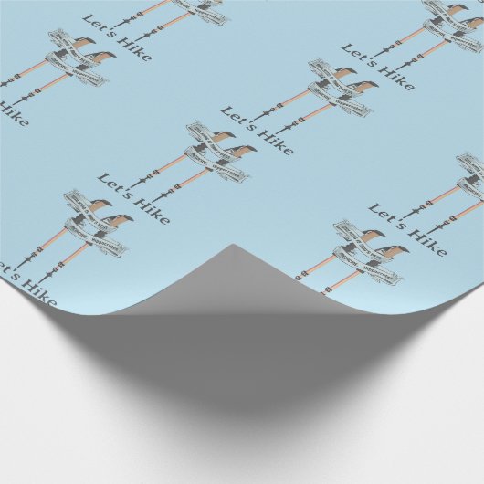 walking is the best medic Hippocrates hiking pulse Geschenkpapier (Ecke)