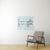 walking is the best medic Hippocrates hiking pulse Wandteppich (Beispiel (Horizontal))