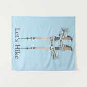 walking is the best medic Hippocrates hiking pulse Wandteppich (Vorderseite (Horizontal))