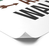 Walking is the Best Therapy Quote Poster (Ecke)