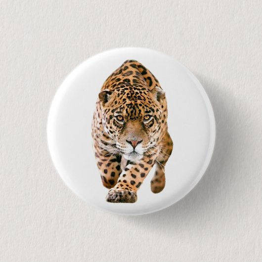 Walking Jaguar Eyes Button (Vorderseite)