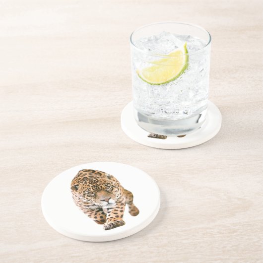 Walking Jaguar Eyes Getränkeuntersetzer (Seite)