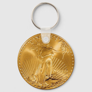 Walking Liberty 1 Dollar Gold COIN Schlüsselanhänger