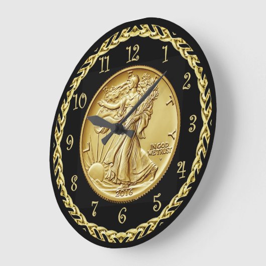 Walking Liberty Centennial Gold Coin Image ~ Große Wanduhr (Winkel)