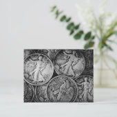 Walking Liberty Coins Postkarte (Stehend Vorderseite)