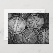 Walking Liberty Coins Postkarte (Vorne/Hinten)