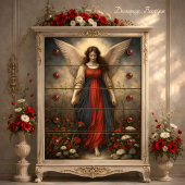 Walking Meadow Angel Earth Tone Vintage Decoupage Seidenpapier