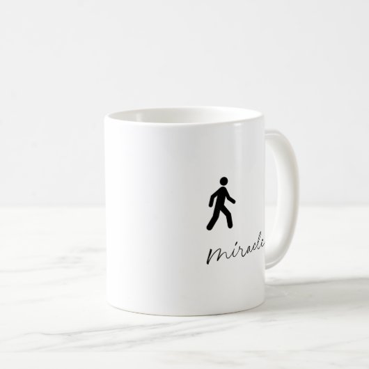 Walking Miracle Apparel Kaffeetasse (VorderseiteRechts)