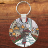 "Walking mit Tulips" Schlüsselanhänger (Vorderseite)