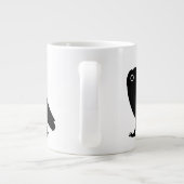 Walking Owl-Silhouetten Jumbo-Tasse (Rückseite)