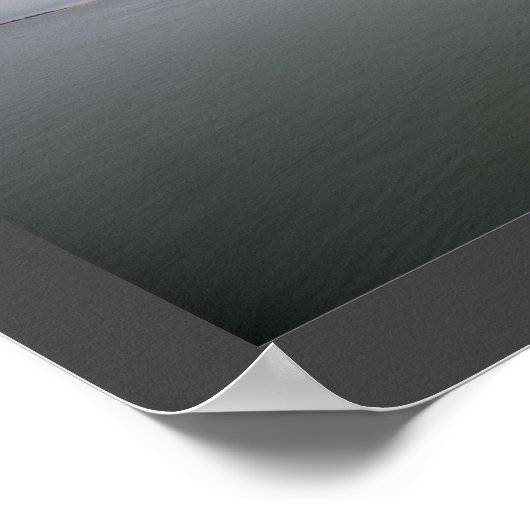 Walking Path by Ocean Poster (Ecke)