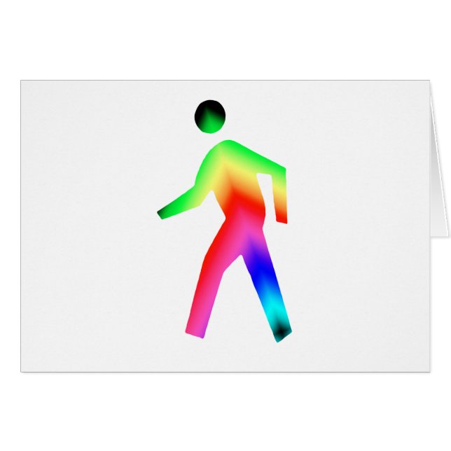Walking Rainbow Man (Vorderseite (Horizontal))