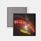 Walking Street Sign Magnet (Vorderseite/Rückseite)