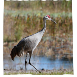 Walking Tall, Sandhill Crane Duschvorhang