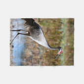 Walking Tall, Sandhill Crane Fleecedecke (Vorderseite (Horizontal))