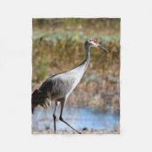 Walking Tall, Sandhill Crane Fleecedecke (Vorderseite)