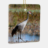 Walking Tall, Sandhill Crane Keramikornament (Rechts)
