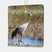 Walking Tall, Sandhill Crane Keramikornament (Links)